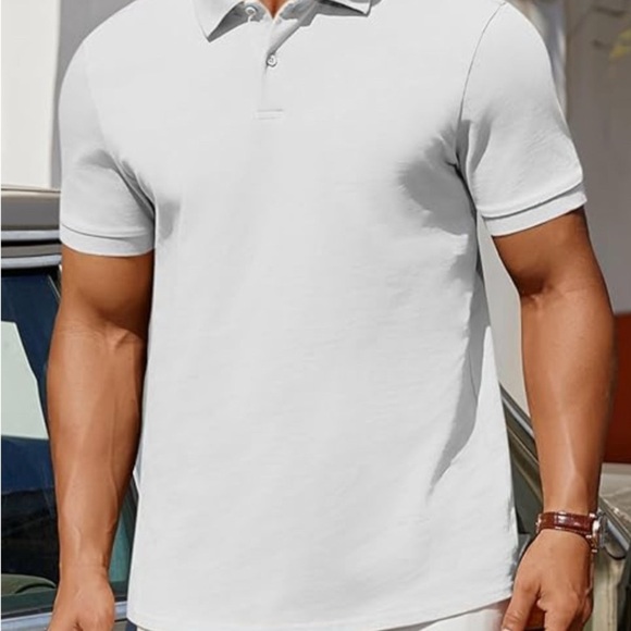 Mens White Polo‎ - Picture 3 of 6